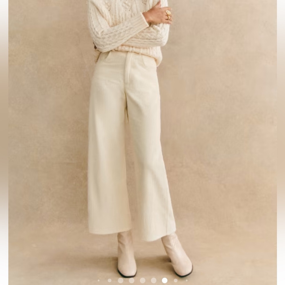Sézane Le Crop Trousers Size 8 (EU 40)